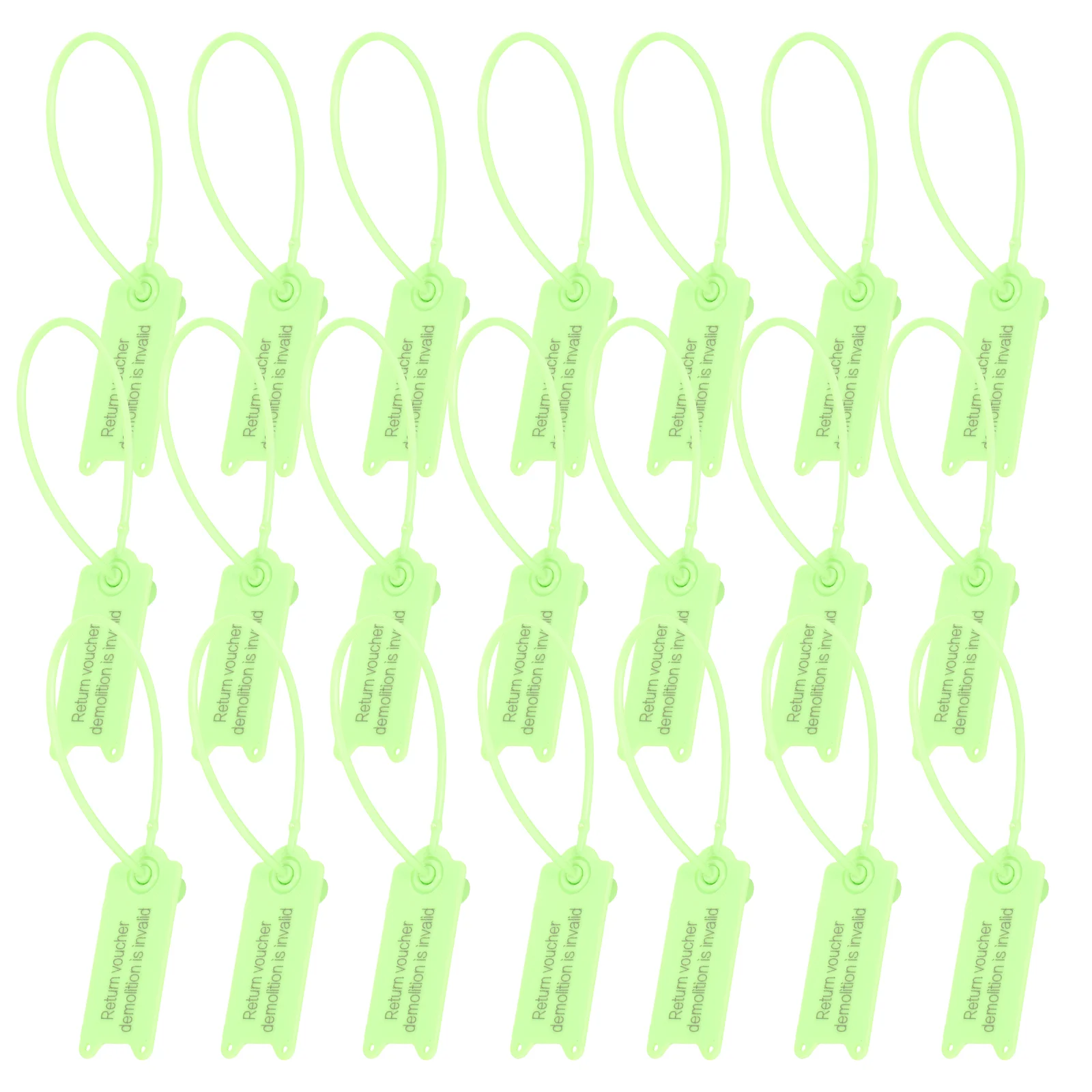 

100 Pcs Wire Ties Product Label Cable Self-locking Tags Light Green Plastic Shipping Return