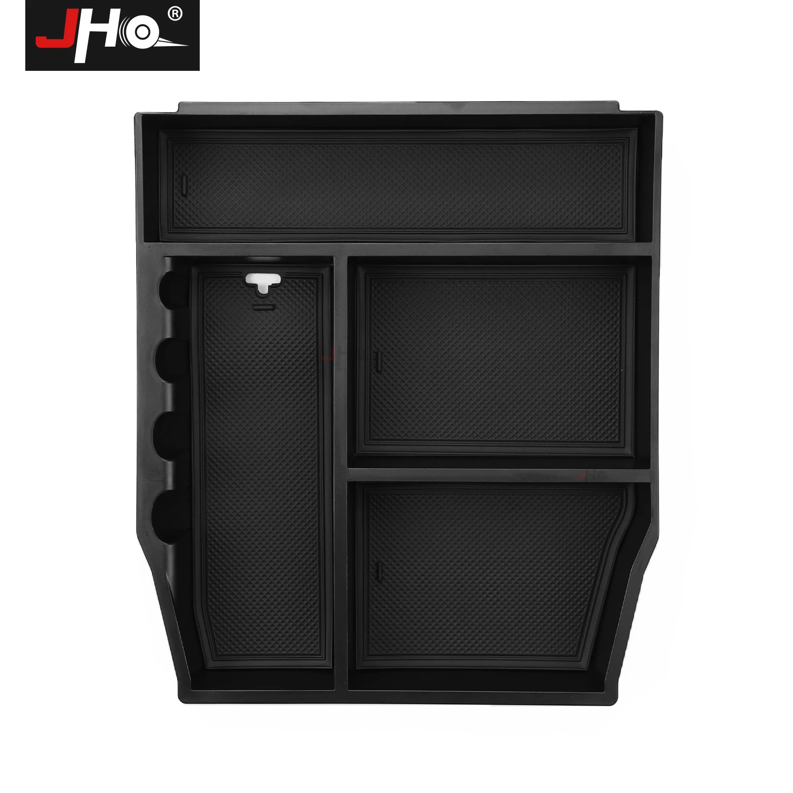 

JHO Front Center Console Armrest Storage Box Tray Car Organizer Container Case For Ford F150 2021 2022 Raptor Accessories