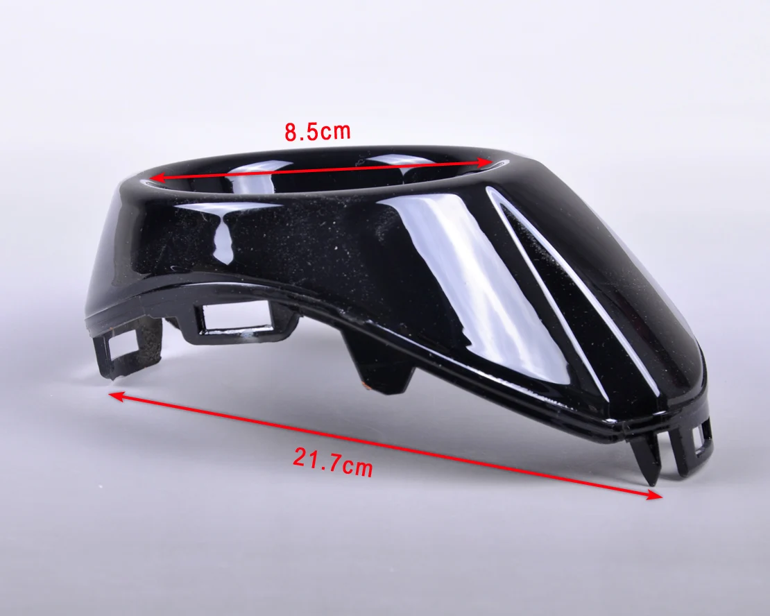 Car 2Pcs Black ABS Plastics With Glossy Painting Front Right & Left Fog Lights Lamp Frame Cover Trim For Ford Focus 2012
