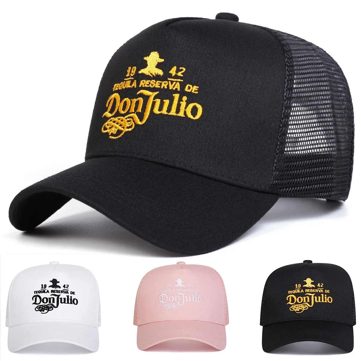 Gorras de béisbol unisex con bordado de letras DON JULIO, gorras informales ajustables para primavera y verano, gorra deportiva con protección solar