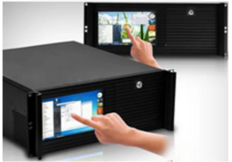 4U LCD Compact Server Case, Rackmount Chassis, Industrial PC case