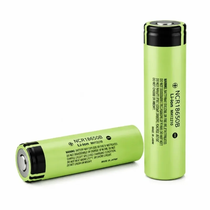 3,7V 3400mAh NCR18650B 18650 Wiederaufladbare Li-Ionen-Batterie mit Button-Anschluss, hohe Kapazität für 18650 Taschenlampe, Stirnlampe, tragbarer Ventilator, Rasierer, Powerbank, DIY-Akkupack,
