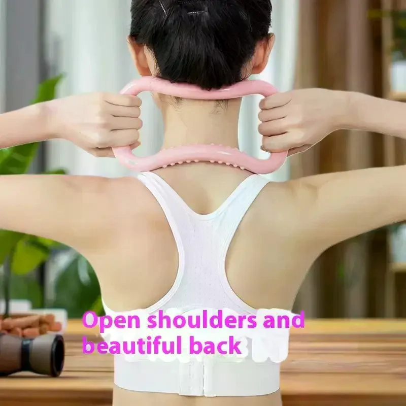 معدات اللياقة البدنية النسائية، دائرة اليوغا، حلقة مطاطية، بيلاتيس، أداة دعم مقاومة للتدليك المنزلي #2