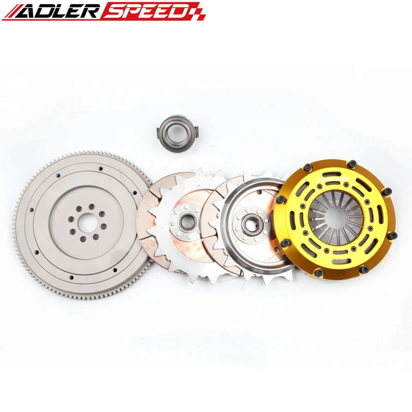 

ADLERSPEED Racing Twin Disc Clutch Kit For Chevrolet Prizm/Pontiac Vibe/Toyota Celica GT/Corolla/Matrix/MR-2 Spyder 1ZZ-FE;5-spe