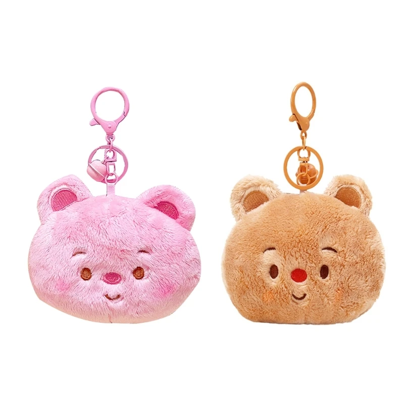 

F19F Bear Keychain for Toy Gift Carnival Prizes for Kids Backpack Change Bag Bear