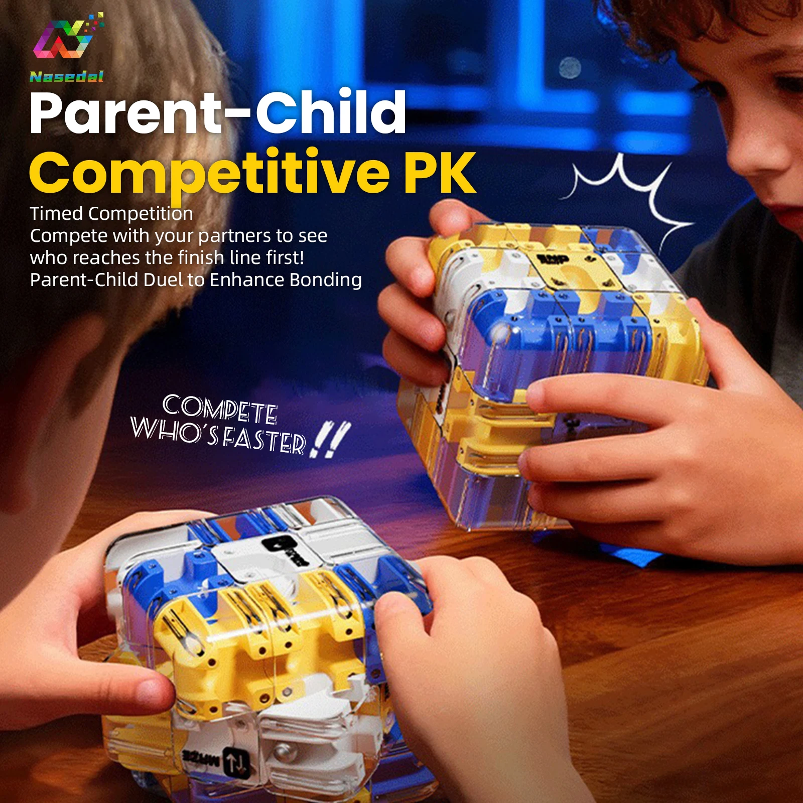 ลูกบาศก์เขาวงกต 3 มิติ ของเล่นเสริมพัฒนาการสำหรับเด็กและผู้ปกครอง ฝึกสมาธิ คลายเครียด ของขวัญวันคริสต์มาส ปีใหม่ วันเกิด ของขวัญ DIY สำหรับเด็ก