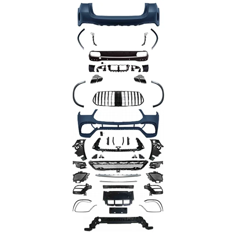 High Quality 63 Style Body Kit Fit for W167 C167 GLE 2020-2024 Front Rear Bumper Classic Exterior Modification Parts
