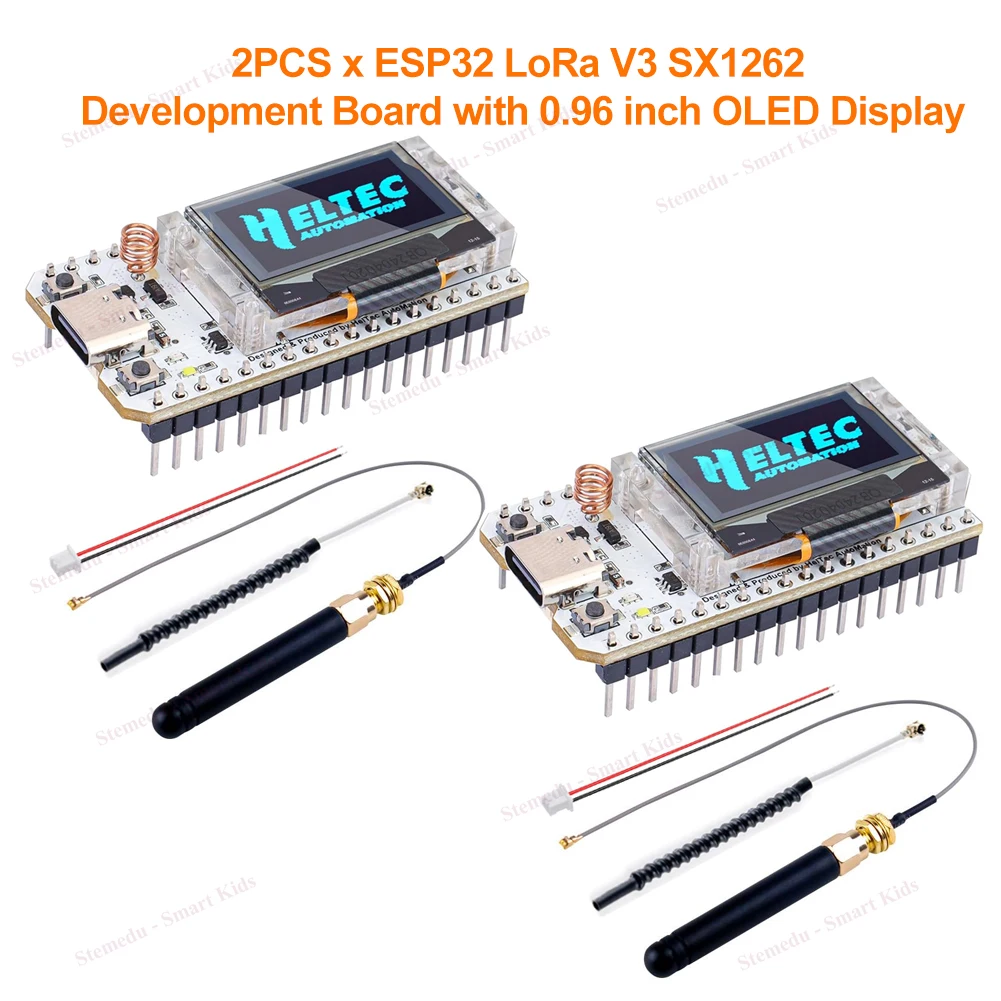 ESP32 LoRa V3 SX1262 Development Board with 0.96inch OLED Display CP2102 863-928 MHz Antenna for Ar duino Meshtastic LoRawan IOT