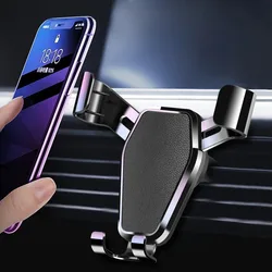 Gravity Car Holder For Phone Air Vent Clip Mount Mobile Cell Stand Smartphone GPS Support For iPhone 13 12 Xiaomi Samsung Phone