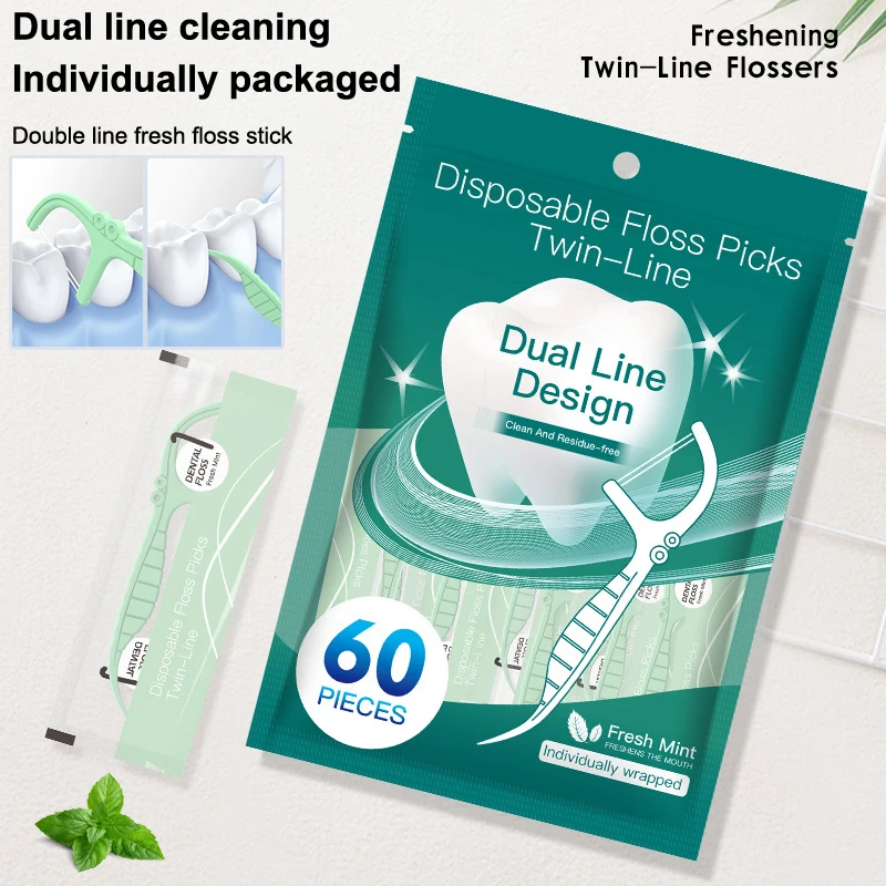

Disposable Dental Floss Picks Economy Pack Clean Between Teeth Interdental Brush Toothpick Floss Picks Oral Clean And Hygienic