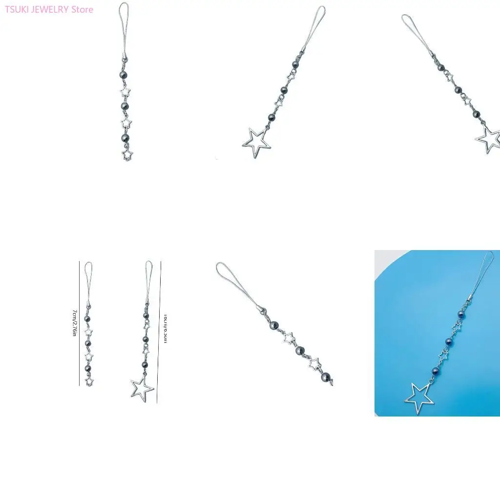 62cke-hollow-star-bead-charm-Подвесная-цепочка-ремешки-для-карманных-брепон