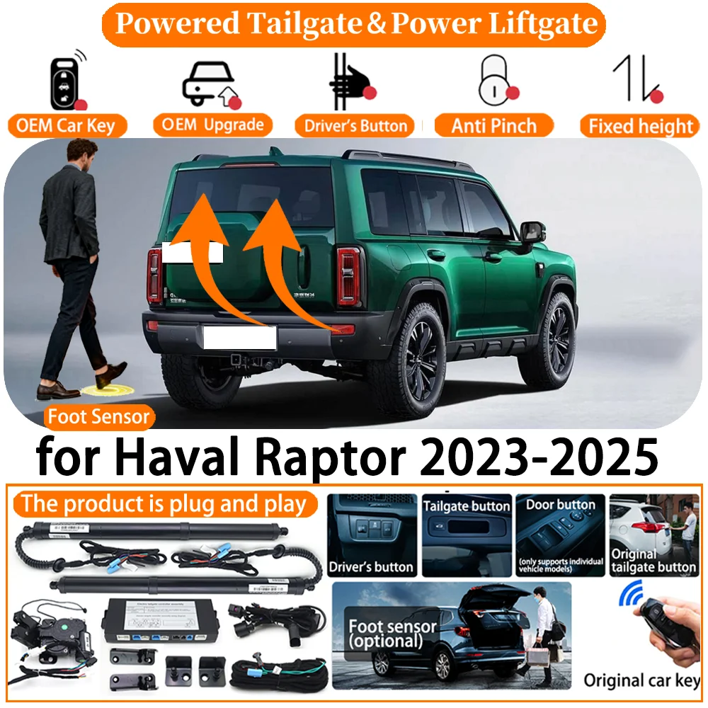 

Car Smart Powered Tailgate system for Haval Raptor 2023 2024 2025 Automatic Electric Power Tailgate Tail Gate Lift Strut kit