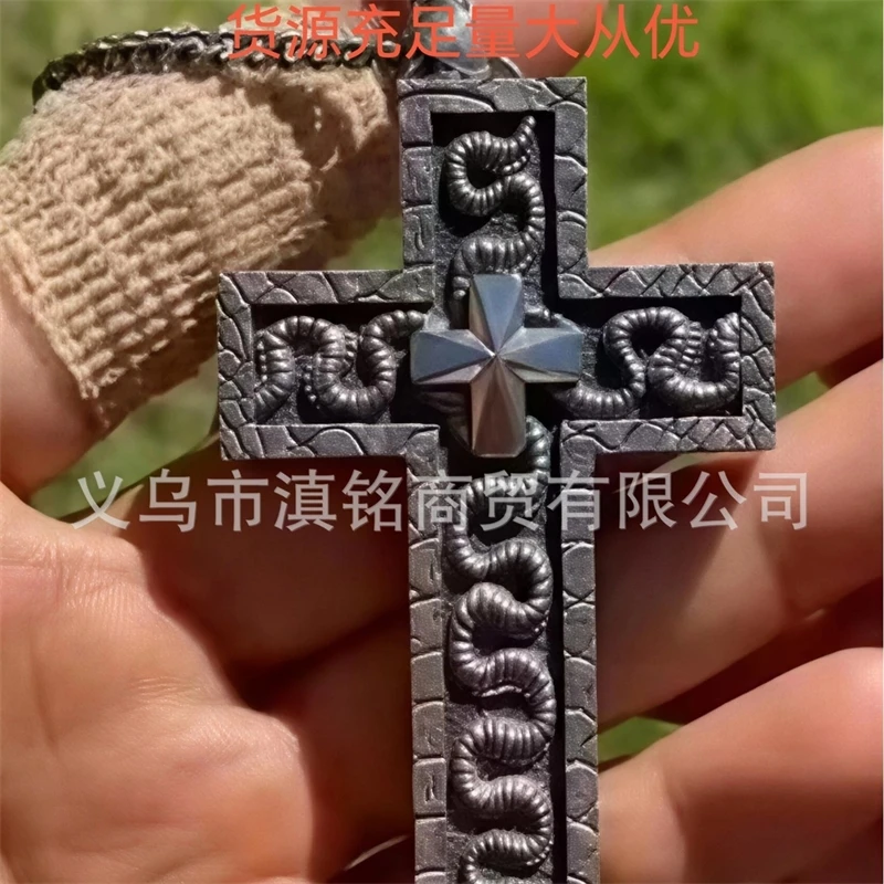 

2025, комплект ожерелья с изображением кальмара, ожерелье в форме креста с отделениями, с подвеской в форме креста