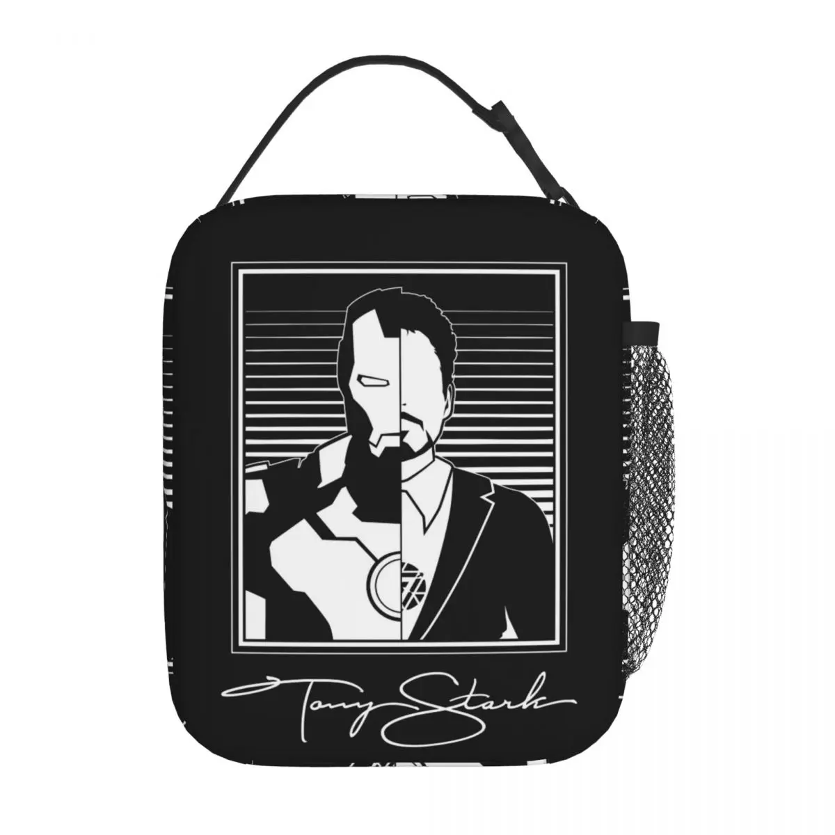 Iron Man Tony Stark Insulated Lunch Bags Thermal Bag  Meal Container Portable Tote Lunch Box Food Handbags School Picnic