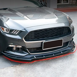 Front Bumper For Mustang Diffusers Carbon Fiber Style Spoiler front lip Fit ford mustang 2015 2016 2017 Accessories