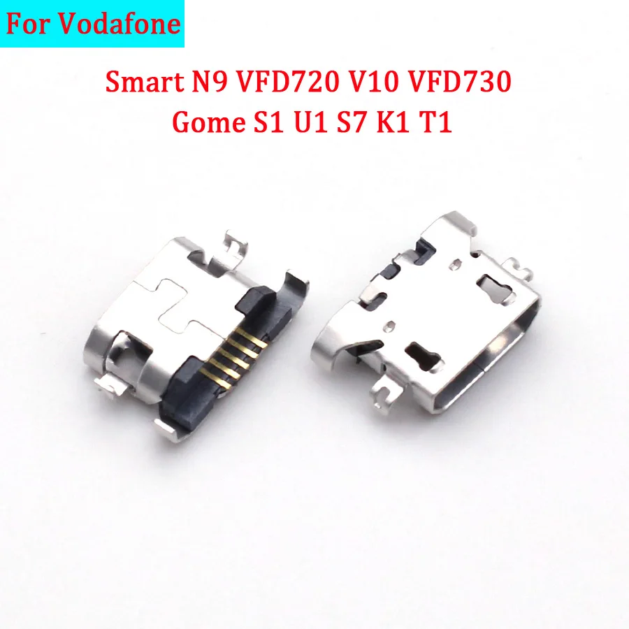 2-10Pcs USB Charger Charging Dock Port Connector Jack Plug For Vodafone Smart N9 VFD720 VDF 720 V10 VFD730 Gome S1 U1 S7 K1 T1