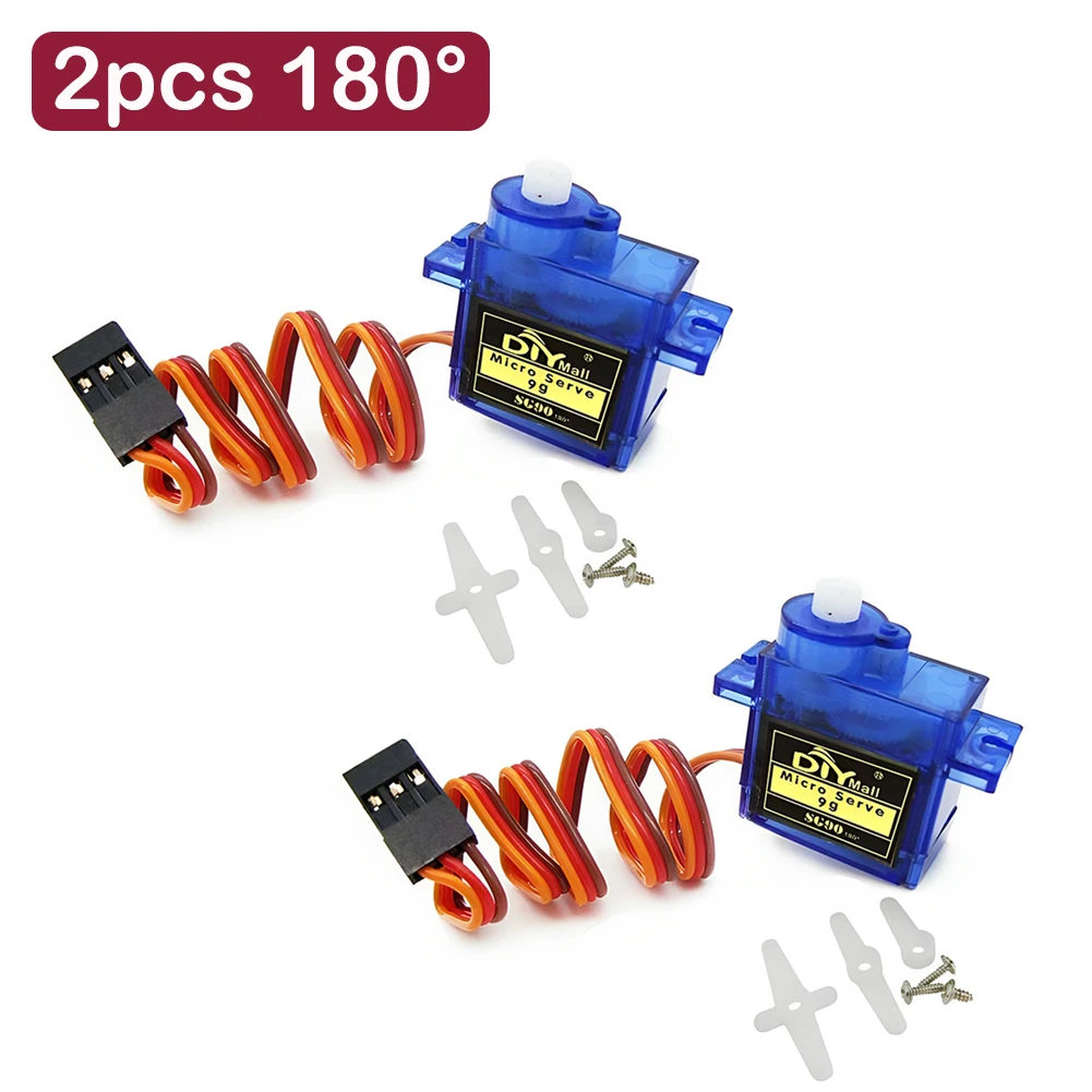 Variant: 2pcs SG90-180 Degree