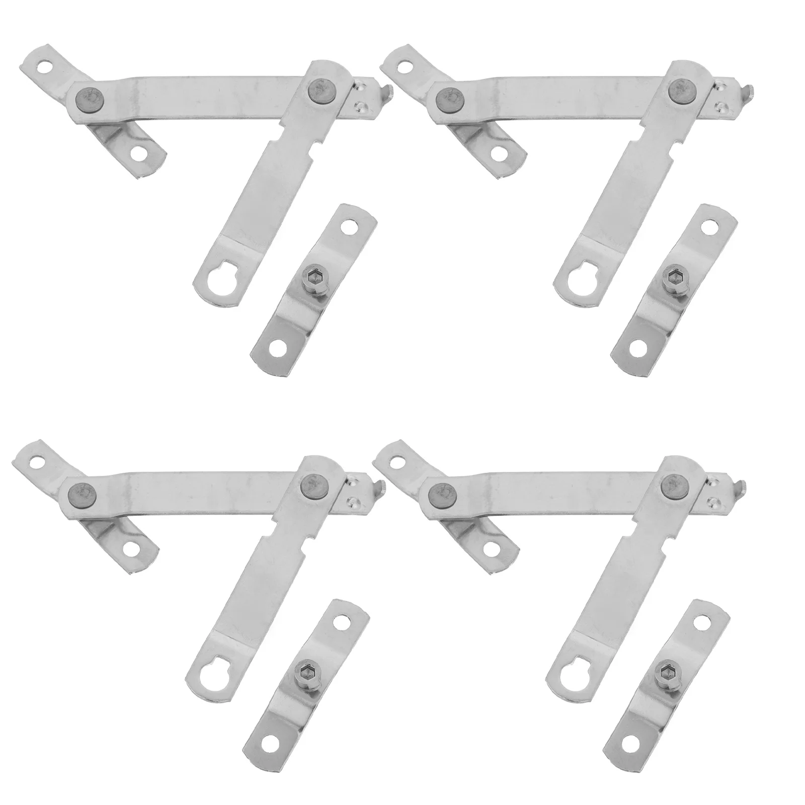 محددات النوافذ لحماية المنزل، أقفال أمان للنافذة قابلة للتعديل من البلاستيك الأبيض للنوافذ المنزلية