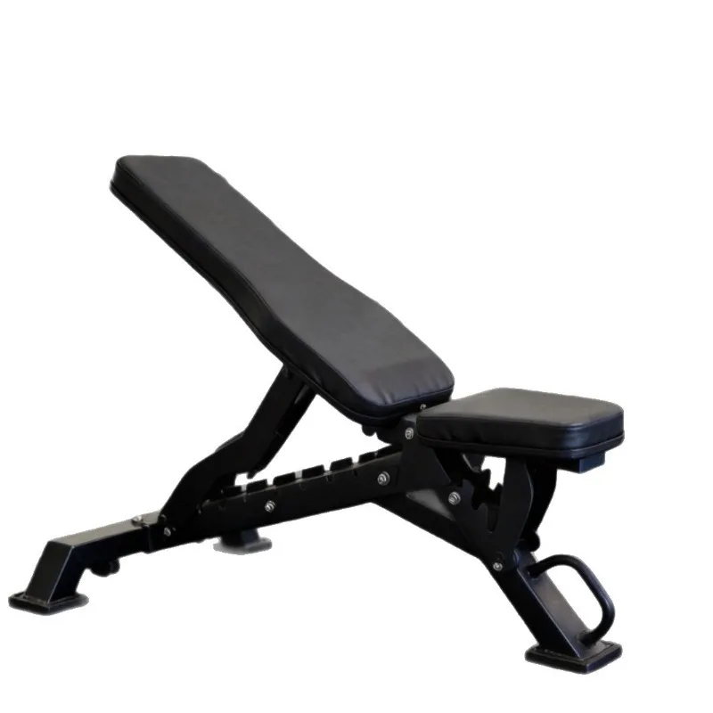 Adjustable Multi-function Dumbbell Bench with 10-position Backrest Adjustment for Training Different Muscle Groups