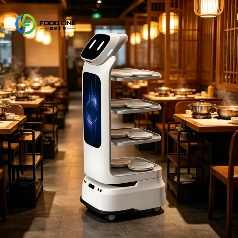 Custom Made Autonomous Navigation Robot for Food Delivery Robot Restaurant Hotel and Coffee Shop Needs Self Driving Delivery