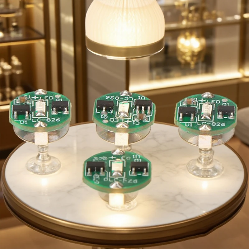 1Pc LED Light Microwave Magnetic Control Switch Lighting Chip Animation Hand To Do Plus Light Model Toy Wireless Lamp