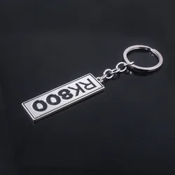 PS4 Game Detroit Become Human Keychain Connor RK800 Letter Logo Metal Pendant Key For Women Men Car Backpack Keyring Jewelry