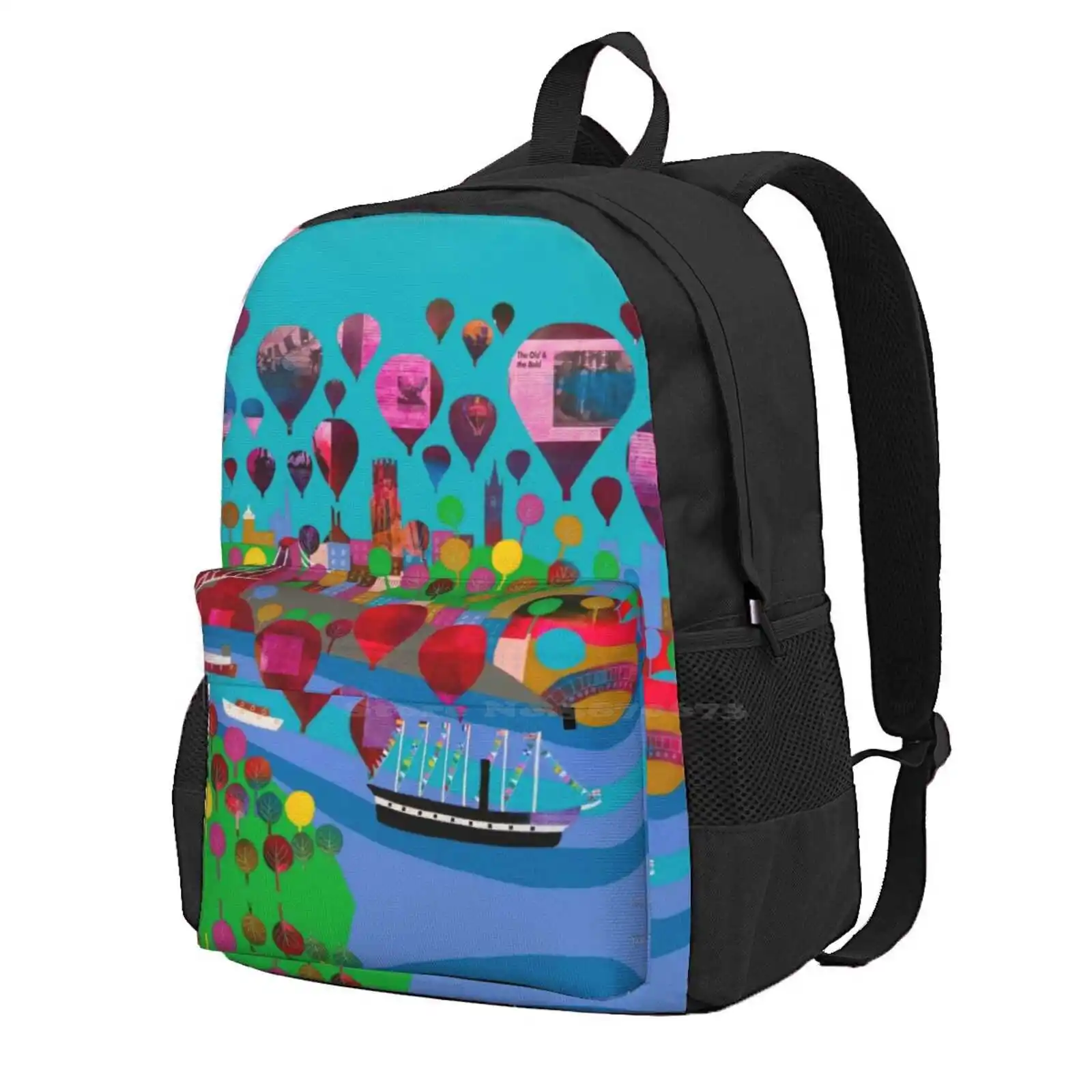 Bristol Belle Fashion Travel Laptop School Backpack Bag Hot Air Balloons Don Cameron Cameron Balloons Ss Great Britain Clifton