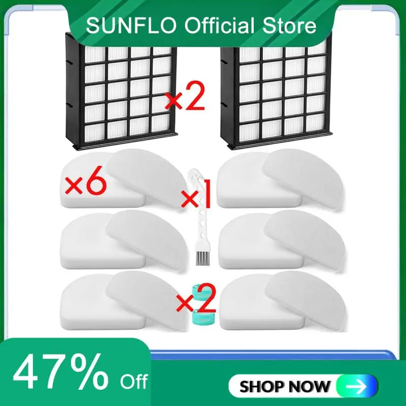 

SUNFLO AZ4002 AZ4000 AZ4002W HEPA Filter For Shark POWERDETECT Upright And Shark Powered Lift-Away Heavy Duty Vacuum Suction