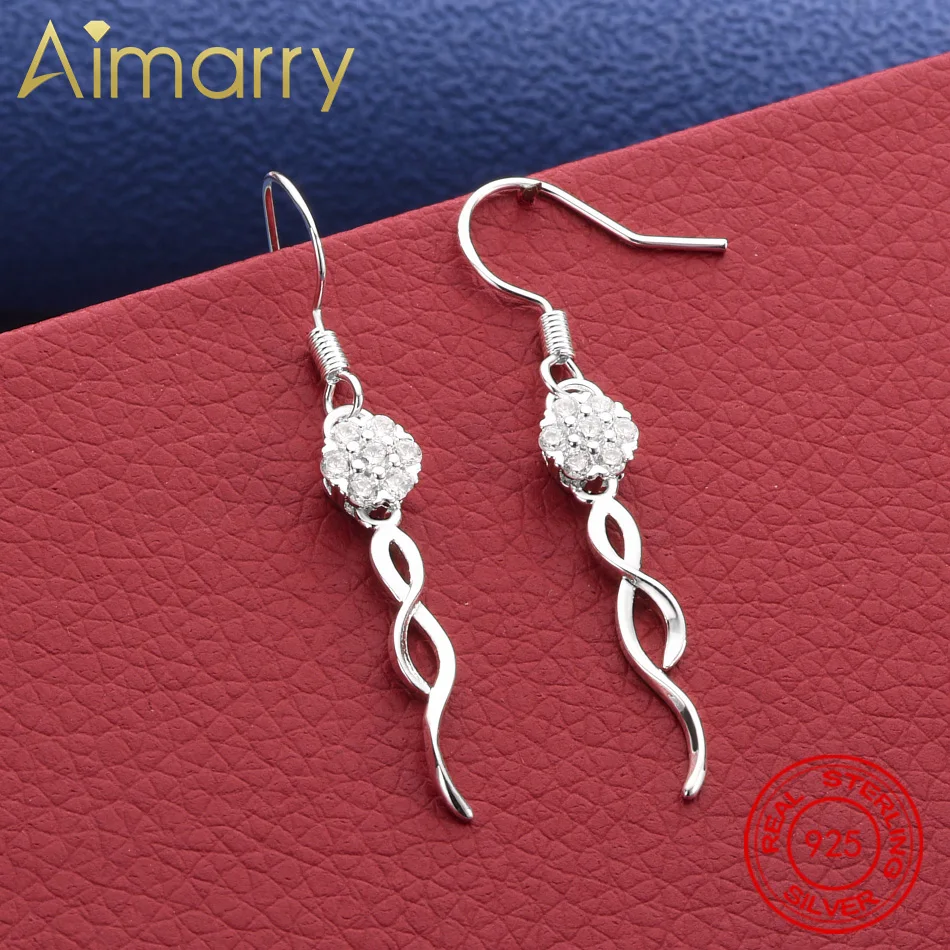 New Charm 925 Sterling Silver Earrings For Temperament Women Jewelry Beautiful  Birthday Gift