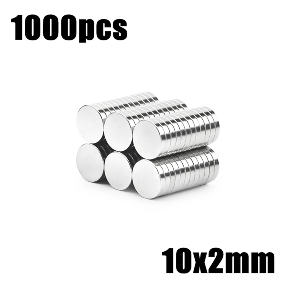 

1000pcs 10x2mm Strong Round Magnets Disc Magnets for DIY, Crafts & Industrial Use
