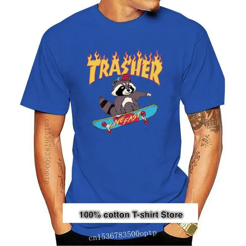 

New TEEHUB Casual Trasher Men T-Shirt Fashion Cartoon Lemur Printed Hipster Tshirts Short Sleeve t shirts Basic Tee