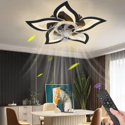 IRALAN ventiladores de techo con luces interruptor inteligente lámpara de ventilador de techo Led moderna minimalista para sala de estar dormitorio decoración del hogar lámpara de ventilador