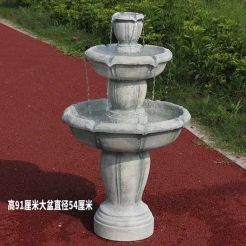 

outdoor fountain European sculpture fish pond flowing water living room decoration floor garden ornament fairy garden
