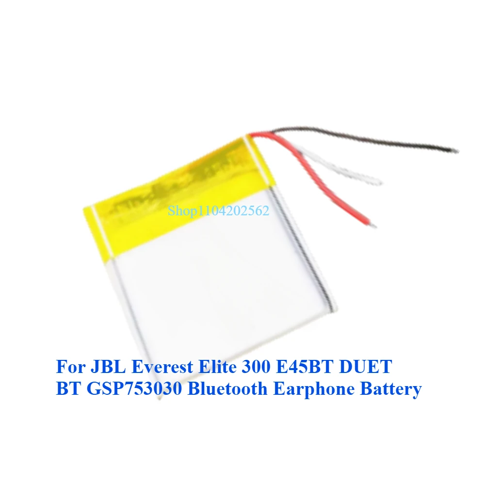 For JBL Everest Elite 300 E45BT DUET BT GSP753030 T450BT Jr300 JR310BT TUNE205BT T110BT T190BT T120BT Bluetooth Earphone Battery