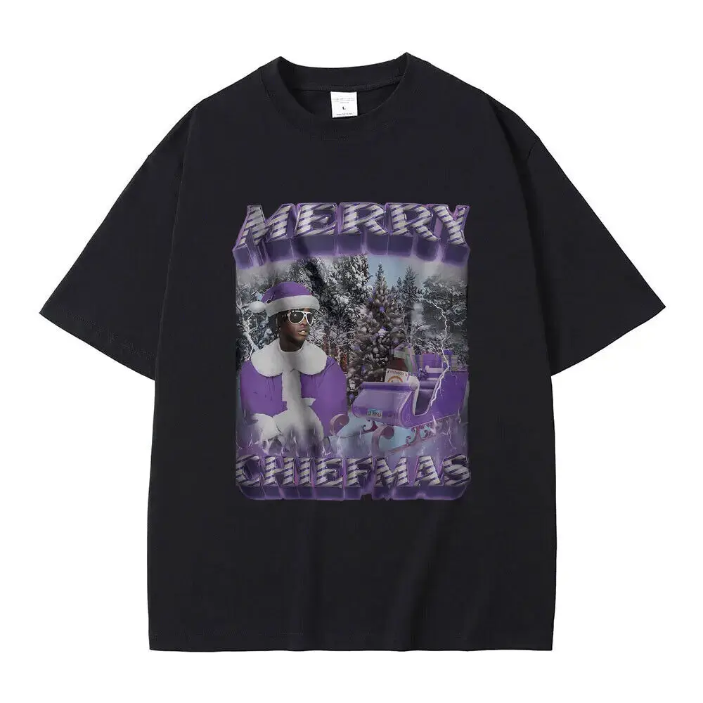 

Merry Chiefmas Meme Tshirt Male Casual Oversized T Shirts Men Women Fashion Limi