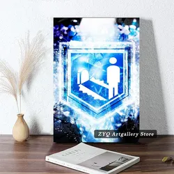 Call of Duty World at War Quick Revive Perk Abstract Zombies Black Ops Canvas Print Wall Art for Living Room  Poster Prints Deco