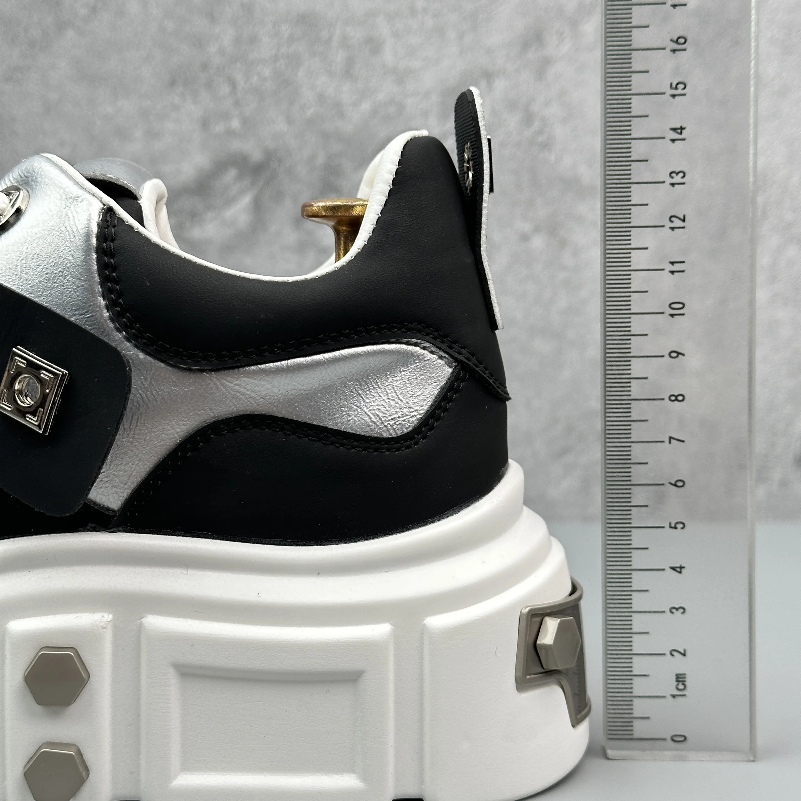 برشام أحذية رجالي الارتفاع زيادة كبير الرأس سميكة سوليد ديربي أحذية للرجال الجلود حذاء كاجوال أزياء من الدانتل حتى الرجال أحذية رياضية #6