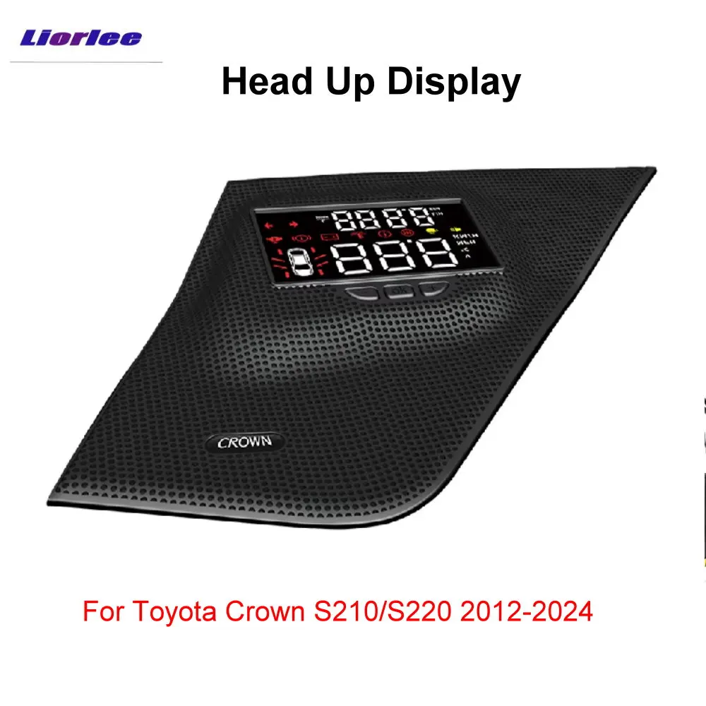 

For Toyota Crown S210/S220 2012-2024 HUD Car Head Up Display Auto Electronic Accessories Windshield Projector Alarm System