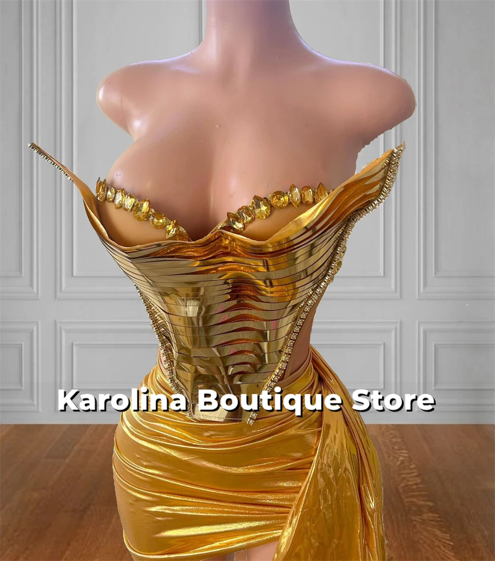 

Newfangled Золотые платья для выпускного вечера на день рождения Роскошные бисерные стразы Милое платье для выпускного вечера Черные девушки Празднование по индивидуальному заказу