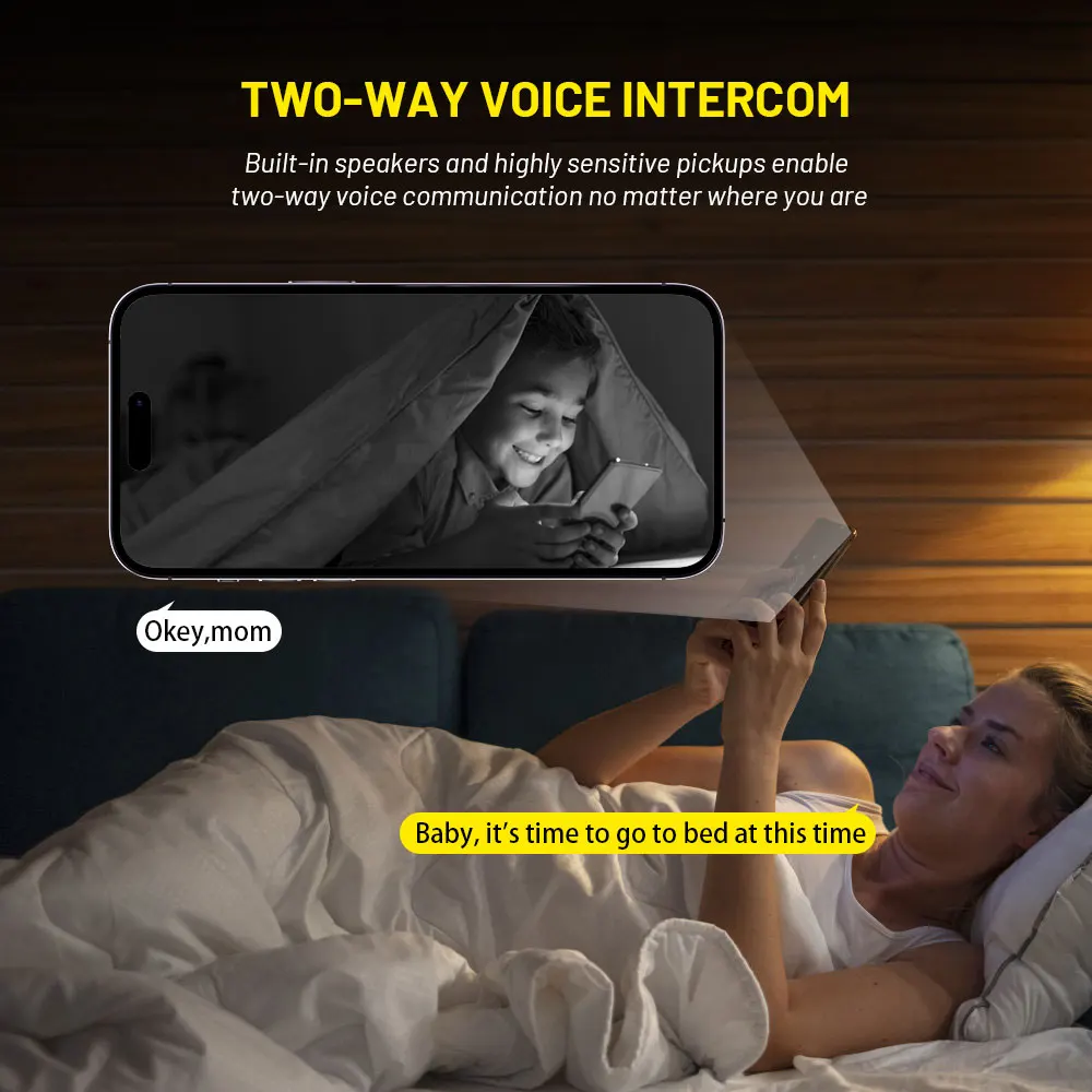 كاميرا XHR الذكية WiFi IP تتبع تلقائي للفيديو كاميرا مراقبة صوتية في اتجاهين كاميرا مراقبة داخلية لأمن المنزل كاميرا مراقبة الطفل