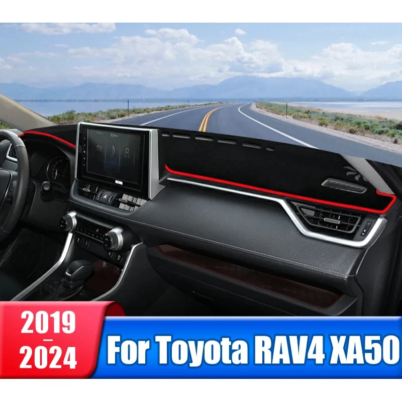 

For Toyota RAV4 2019 2020 2021 2022 2023 2024 RAV 4 XA50 Hybrid Car Dashboard Mat Sun Shade Instrument Desk Cover Accessories