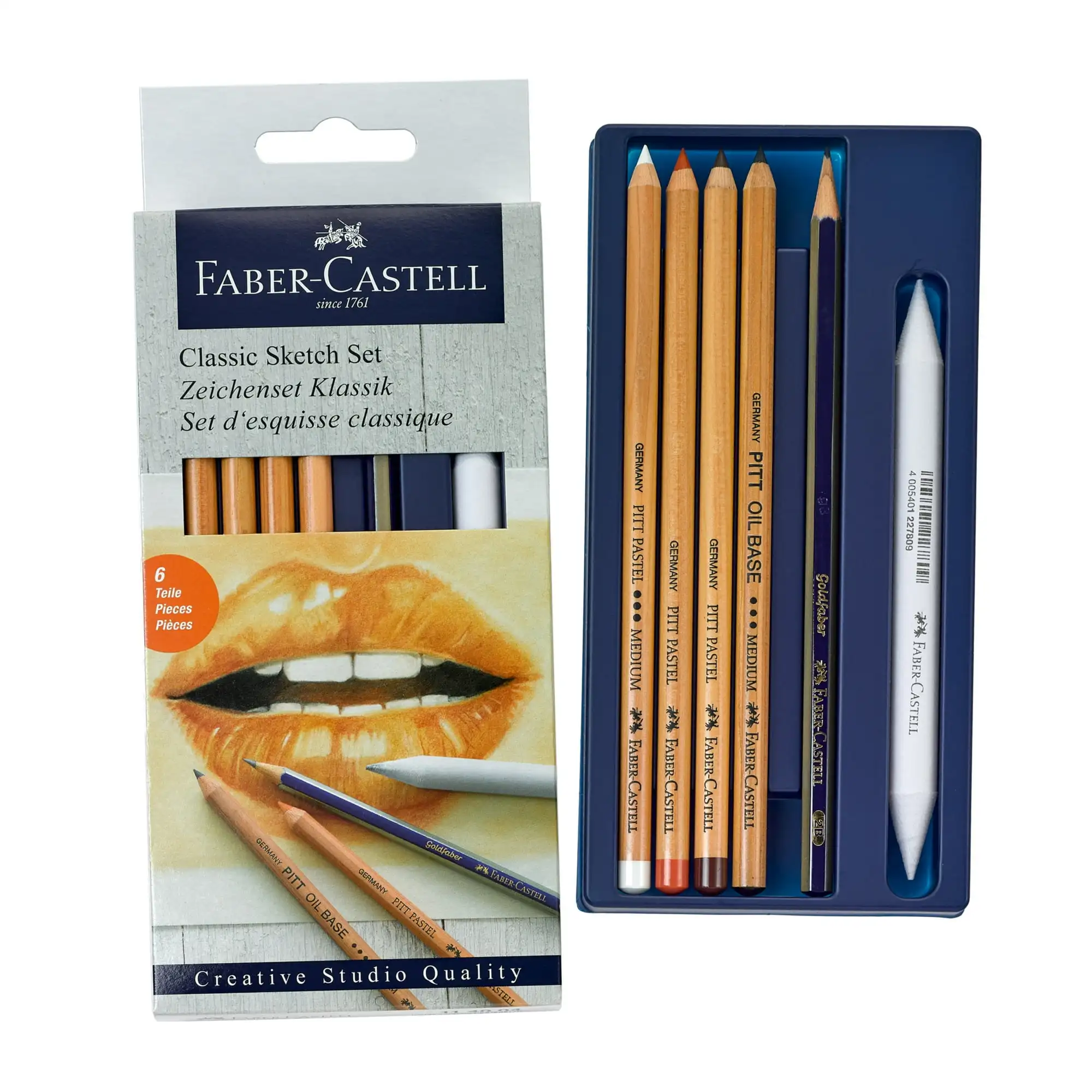 

Faber-Castell Creative Studio Classic Sketch Set – Beginner and Adult Art Pencils Set