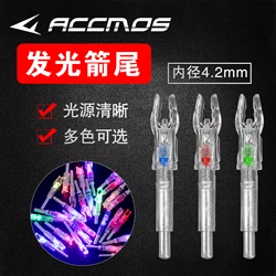 3/6pcs ID4.2mm Automatically Lighted Bow String Activated LED Lighted Arrow Nock Archery Arrow Shaft