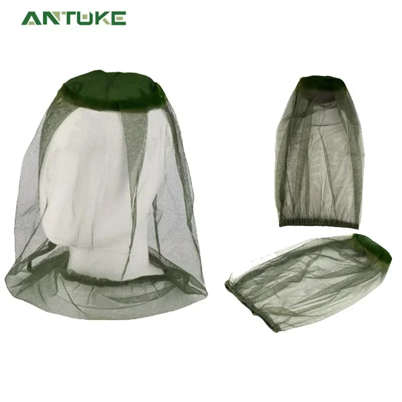 Outdoor Fishing Cap Anti Mosquito Net For Face Mosquito Insect Repellent Hat Bug Mesh Head Net Face Protector Travel Camping Cap