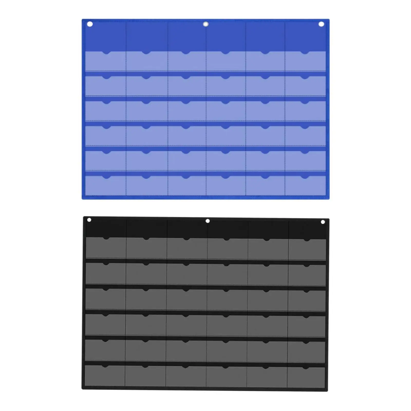 กระเป๋าจัดระเบียบอเนกประสงค์ ที่ใส่เครื่องคิดเลข ผ้าอ็อกซ์ฟอร์ด ช่องใส่การ์ด 36 ช่อง สำหรับจัดเก็บของใช้ในบ้าน หอพัก ตู้เสื้อผ้า ผนัง ประตู