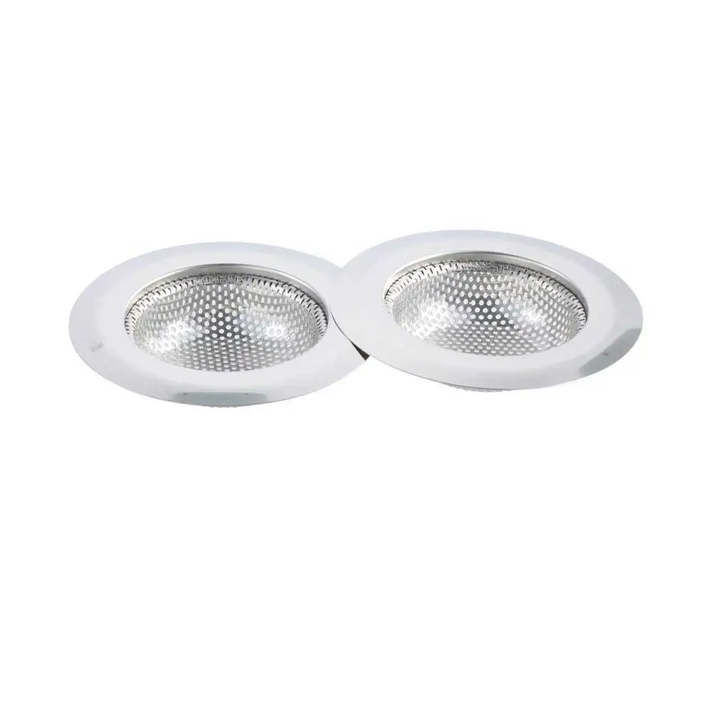 Flume Filter Hat Shape Mesh Sink Strainer Filter Mesh Fine Rough Hole Stainless Steel Sink Strainer Anti-clogging Kitchen