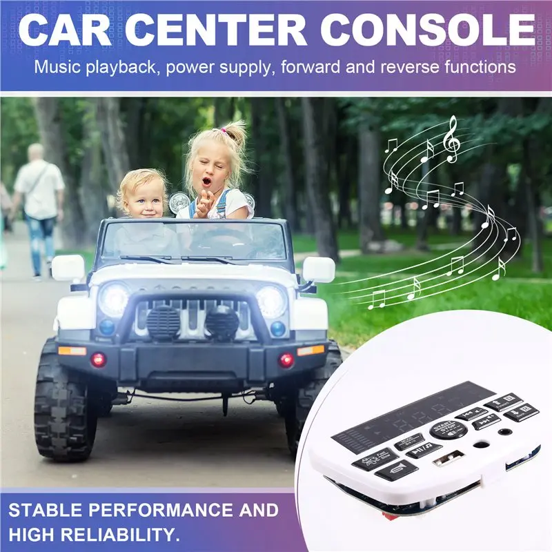 JR1956G 24V Electric Ride On Car Vehicle Central Control Box Music Player Power Control Board Children' S