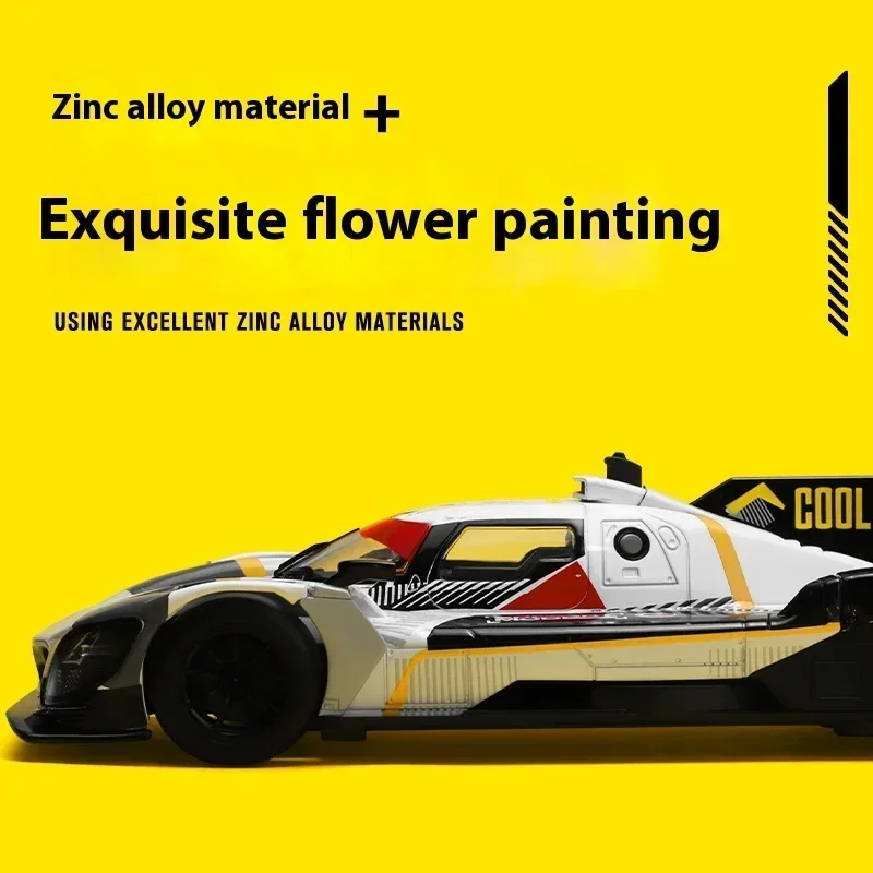 1:24 M Hybrid V8 Metalllegierung Diecast Rennwagen Modell Sound und Licht Desktop-Display von Premium-Fahrzeug-Geschenkbox für Freunde