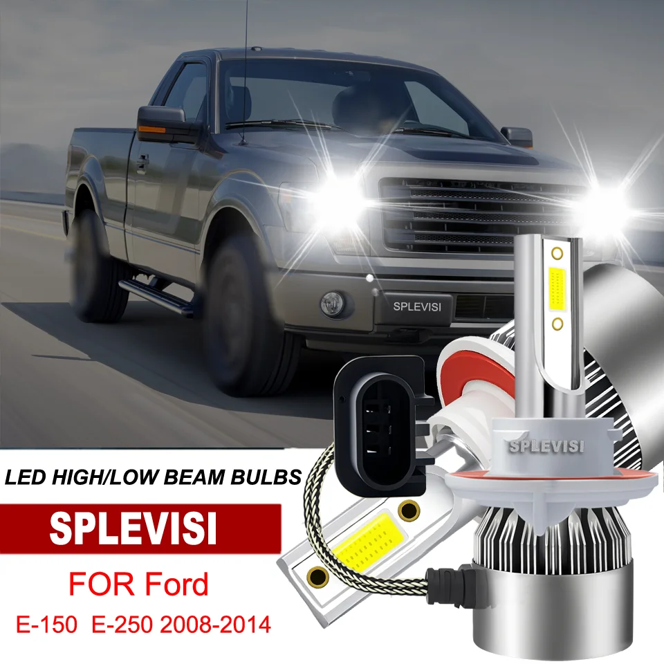 9008 LED Bulbs Dual Beam Energy Saving Eco-Friendly For Ford E-150  E-250 2008-2014 E-350 Super Duty 2008-2020 2009 2010 2011