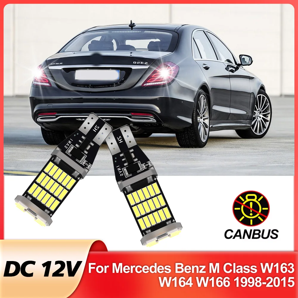 

2x LED Reverse Light For Mercedes Benz M Class W163 W164 W166 Accessories 1998-2015 2010 2011 2012 2013 2014 Backup Back Up Lamp